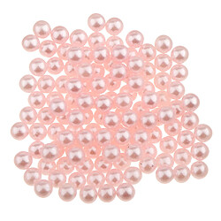 150 pcs imitation perle sans trou abs en plastique charme diy lâche perles rose