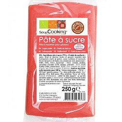 Scrapcooking Pâte à sucre corail - 250 g