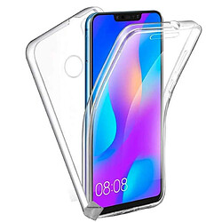 Htdmobiles Coque silicone gel fine 360 integrale pour Huawei Honor 10 Lite + film ecran - TRANSPARENT