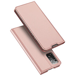 Etui en PU DUX DUCIS avec support et porte-carte, rose pour votre Xiaomi Redmi Note 11 4G (Qualcomm)/Redmi Note 11S 4G