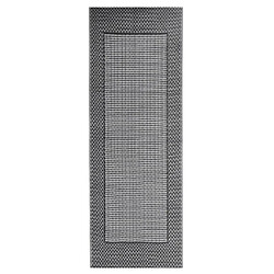 vidaXL Tapis d'extérieur Noir 80x150 cm PP