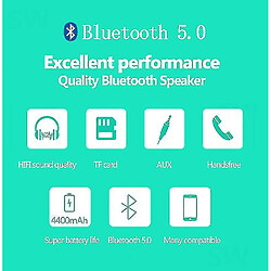 Avis Universal Boîte de flèche de subwoofer Blue Bluetooth High Power Bluetooth High Power