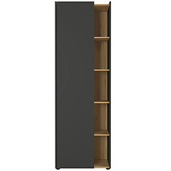 Armoire de classement coloris Graphite / Multiplex Navarra-repro - 62 x 188 x 42 cm -PEGANE-