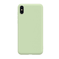 Wewoo Coque Souple Silicone liquide ultra-mince tout-en-un cas de téléphone portable matériau écologique peut être lavé cas de pour iPhone X / XS vert