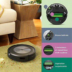 Aspirateur robot connecté avec système d'autovidage - j755840 - IROBOT pas cher