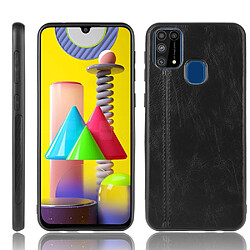 Coque en TPU + PU noir pour votre Samsung Galaxy M31