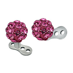 Ancre Bijoux de corps piercing microdermaux à filetage interne rose