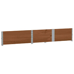 Avis vidaXL Jardinière marron 150x100 cm bois massif de pin