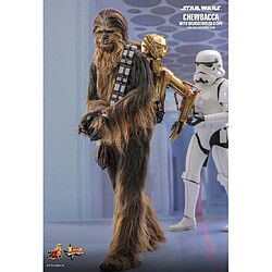 Acheter Hot Toys Star Wars Episode V - Figurine Movie Masterpiece 1/6 Chewbacca with Disassembled C-3PO 36 cm