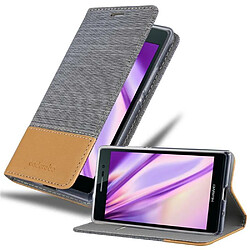 Cadorabo Coque Huawei ASCEND P7 Etui en Gris