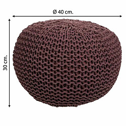 Acheter Pouf Alexandra House Living Brun foncé polystyrène 40 x 30 x 40 cm