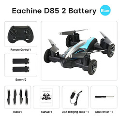 Universal D85 2 dans 1 drone air-sol voiture 2.4G double mode course mini drone professionnel RC voiture quadricoptère jouets inutiles pour les enfants(Bleu)