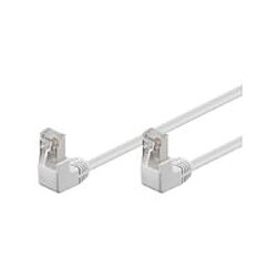 Avis Disney U/UTP CAT5e 1M White PVC Unshielded Network Cable, 90° Angled, PVC, 4x2xAWG 26 CCA, 1 Meter