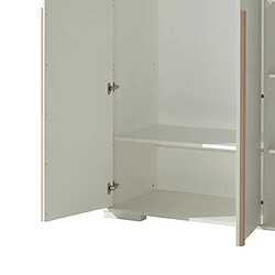 Acheter Mes Armoire 3 portes blanc et naturel - BILLY