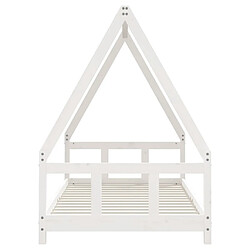 Acheter Maison Chic Lit simple Cadre de lit pour enfants,Lit d'Enfant Moderne blanc 90x190 cm bois de pin massif -MN55742