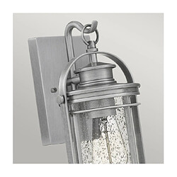 Elstead Lighting Applique murale extérieur Quoizel Aluminium,acier,verre grainé transparent Aluminium industriel