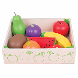 Bigjigs Toys Cagette de fruits en bois pour petits