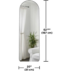 Avis Umbra Miroir Hubba 51 x 157 cm titane.