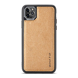 Wewoo Coque Pour iPhone 11 Pro WHATIF Kraft Paper TPU + PC Housse de protection complète marron