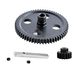 RC Voiture Diff Différentiel 62T Acier Métal Main Gear & Pignon 17T Moteur Remplacement de Vitesse Vitesse Combo pour WLtoys 12428-BC 1/12 RC