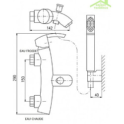 Rav Mitigeur bidet VOLGA en chrome pas cher