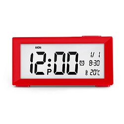 Wewoo Réveils Veilleuse automatique horloge électronique grand écran réveil rétro-éclairage réglable rouge