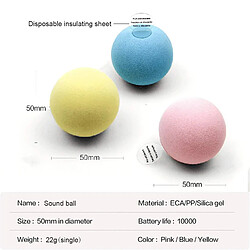 Jouet Pour Chat Interactive Roll Motion Ball Rechargeable Cataire Jouet Rose pas cher