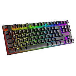 Muvit Akuma Clavier Gaming Shonen T02 TKL 88 Touches à Membrane avec Effets Lumineux RGB Noir