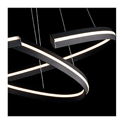 Avis Fan Europe Suspension LED intégré Clarke 1 ampoule Aluminium,diffuseur en silicone Noir