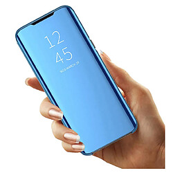 Avis Htdmobiles Housse pour Samsung Galaxy A55 5G - etui coque portefeuille clear view miroir + verre trempe - BLEU