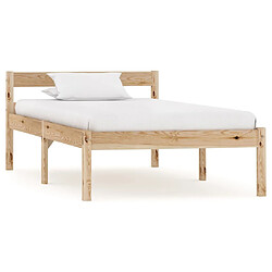 vidaXL Cadre de lit sans matelas bois massif de pin 100x200 cm