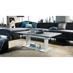 Mpc Table De Salon Table Basse En Blanc Avec Plateau De Dessus En Avola-anthracite 40 X 120 X 70