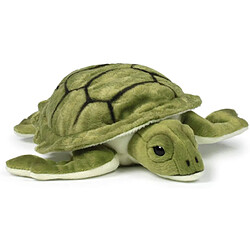 WWF peluche Tortue Aquatique de 23 cm vert blanc