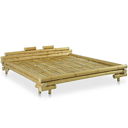 vidaXL Cadre de lit sans matelas bambou 180x200 cm