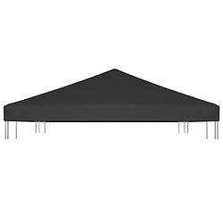 Avis vidaXL Toile de toit de belvédère 270 g/m² 4x3 m Noir