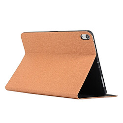 Wewoo Coque Souple Etui en cuir massif horizontal pour iPad Pro 11 pouces avec support et fonction Veille / Réveil Or pas cher