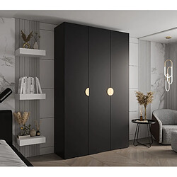 Abiks Meble Armoire Inova 4 À Portes Battantes 236,7/150/47 3 Portes (nero/d’oro)