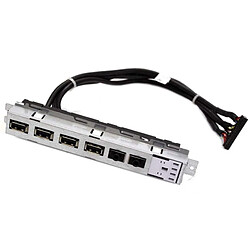 Front Panel I/O Dell 0519T8 519T8 Optiplex 790 990 DT 4x USB 2.0 Audio IN/OUT - Occasion