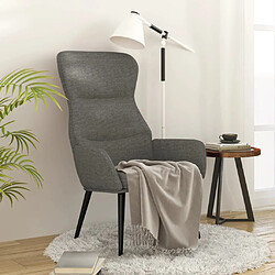 vidaXL Chaise de relaxation Gris clair Tissu