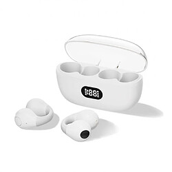 General Écouteurs Bluetooth Écouteurs sans fil Sports Over-Ear Bluetooth 5.2 Écouteurs avec crochets d'oreille 10h Playtime Casque sans fil pour l'entraînement Ipx étanche.(Blanc)