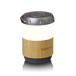 Lenco BTL-030BA - Lanterne avec haut-parleur Bluetooth intégré - Bambou