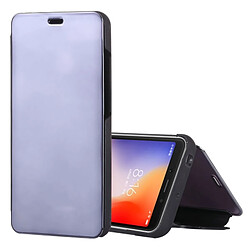 Wewoo Coque Housse en cuir pour miroir Xiaomi Redmi 6 avec support noir