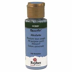 Rayher Peinture acrylique tous usages mat 59 ml - Bleu