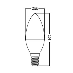 Acheter BRAYTRON Lot de 10 ampoules LED flamme 6.5W (Eq. 45W) E14 3000K