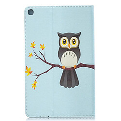 Avis Etui en PU motif imprimé avec support hibou debout sur la branche pour votre Samsung Galaxy Tab A 10.1 (2019) T510