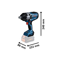 Acheter Boulonneuse 18V Bosch GDS 18V1050 H Professional 2 batteries Procore 55 Ah chargeur LBoxx 06019J8503