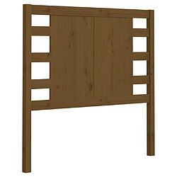 Maison Chic Tête de lit scandinave pour lit adulte,Meuble de chambre Marron miel 96x4x100 cm Bois massif de pin -MN15339