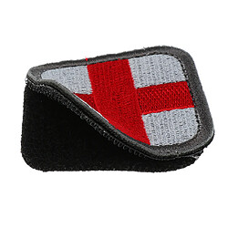 50 X 50 Mm Hook u0026 Loop Medic First Aid Red Cross Patch Blanc