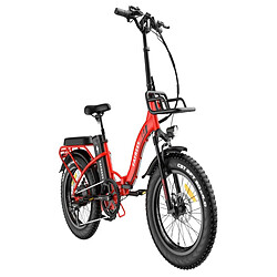 Avis Vélo Électrique FAFREES F20 Max - 500W Batterie 864WH Autonomie 75KM Freins à Disque | Rouge