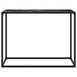 vidaXL Table console Noir 100x35x75 cm Verre trempé